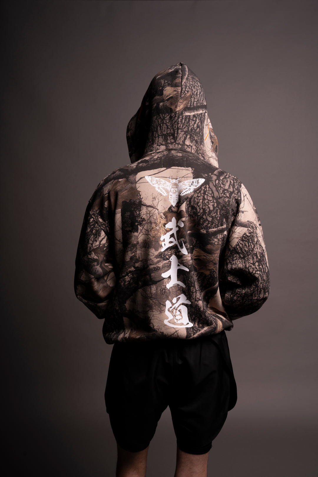 Okami Wolf "Dempsey" Hoodie in Clay Woodland Camo