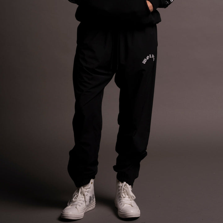 Wolves Chopper Hybrid Nylon Track Pants in Black