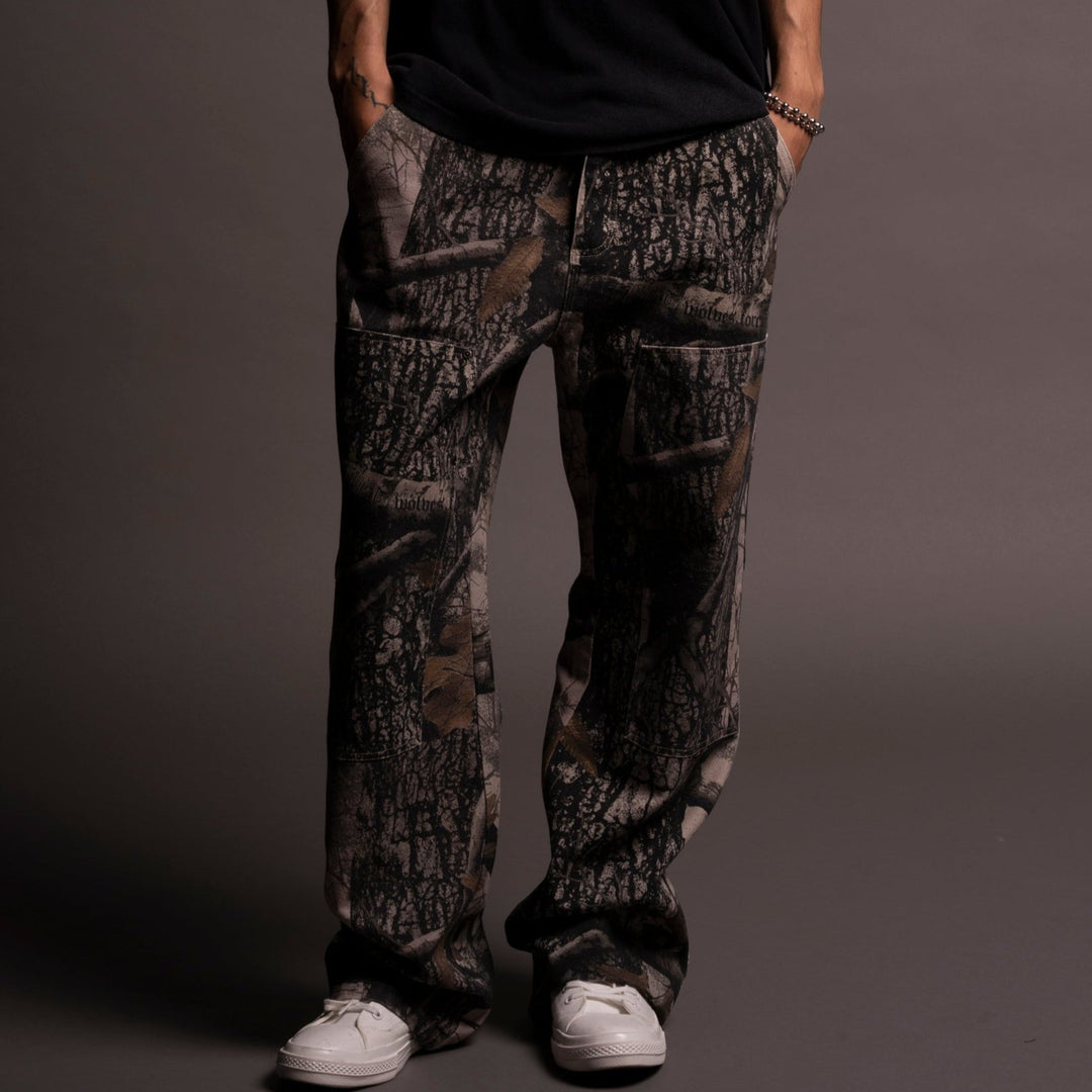 Chopper Wolf Hoffa Flare Pants V2 in Clay Woodland Camo