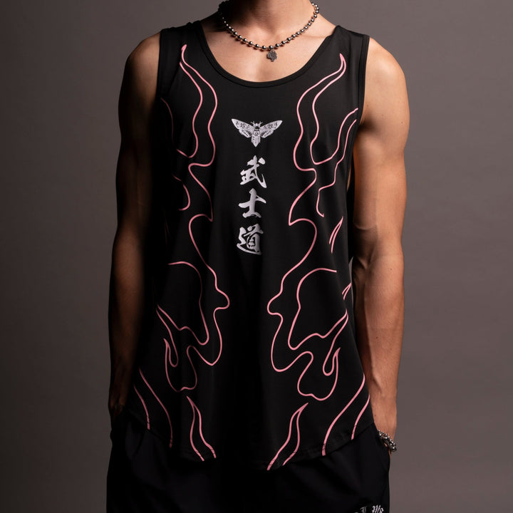 Okami "Dry Wolf" (Drop) Tank in Black