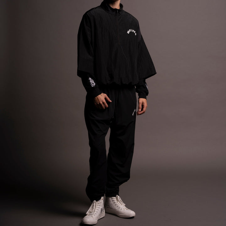 Chopper "McGuire" Nylon Pullover in Black