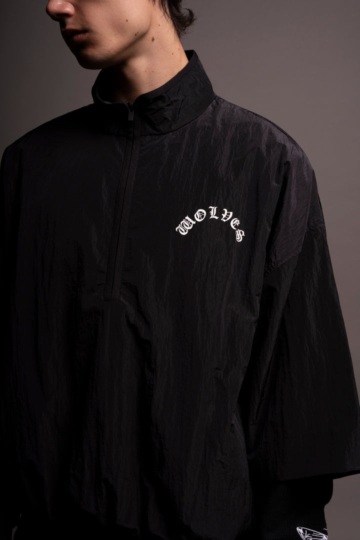 Chopper "McGuire" Nylon Pullover in Black