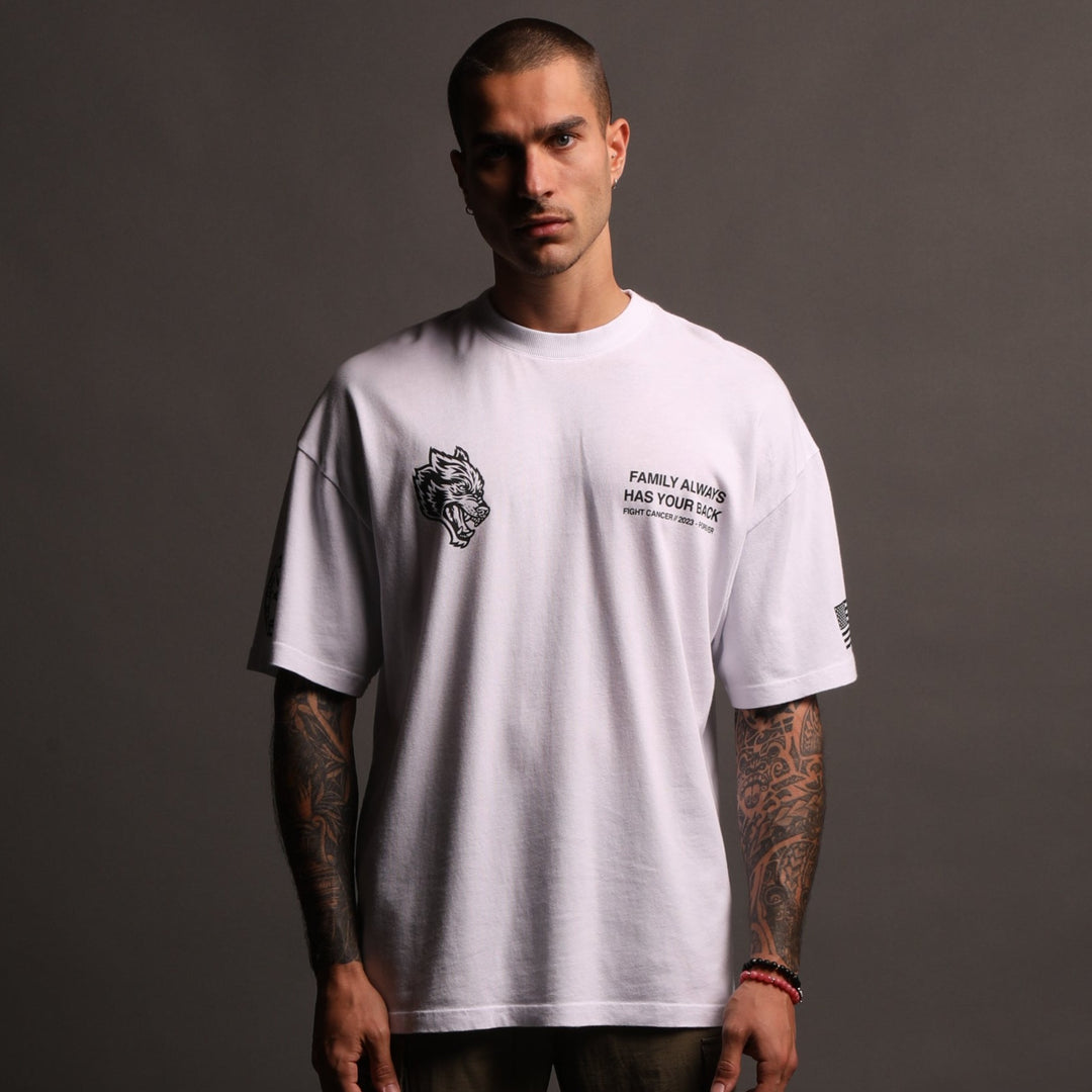 Pray "Premium" Oversized Tee in White