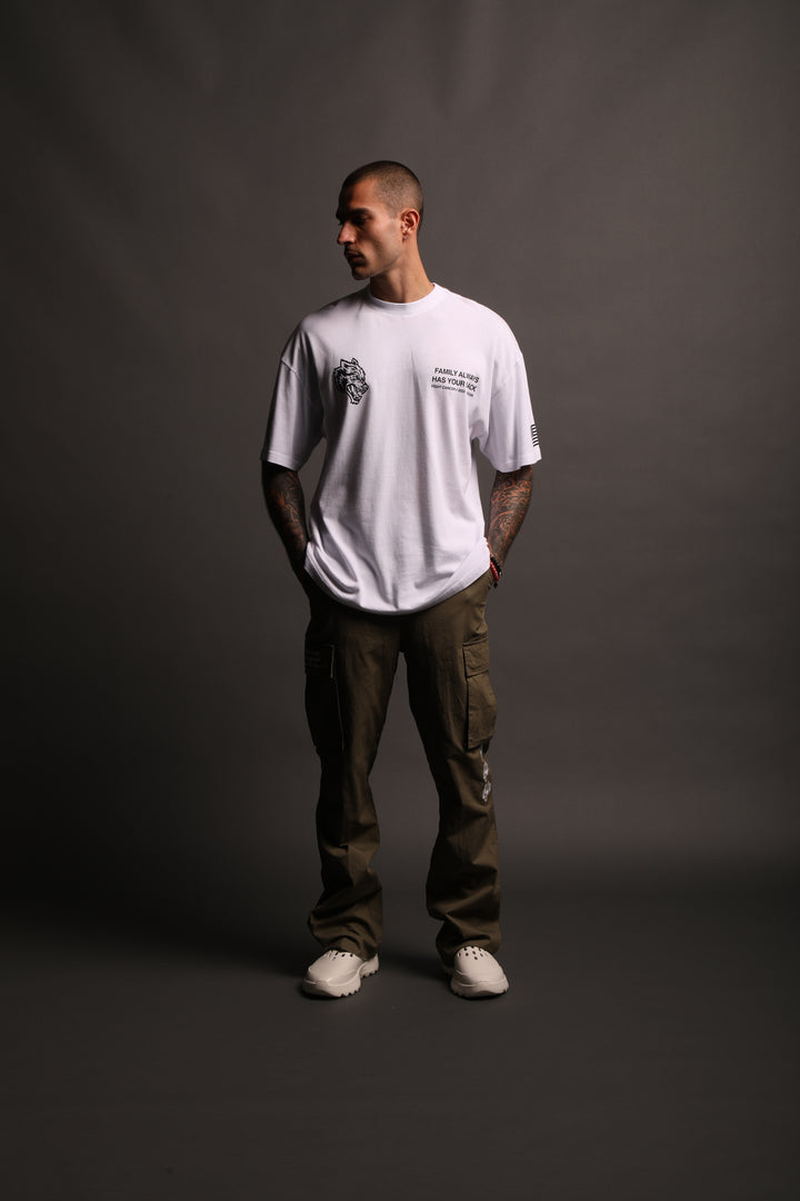 Pray "Premium" Oversized Tee in White