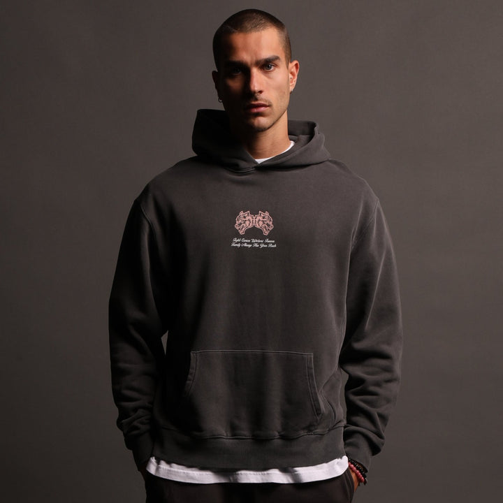 Always Have Your Back "Utah" Hoodie in Wolf Gray/Light Mauve