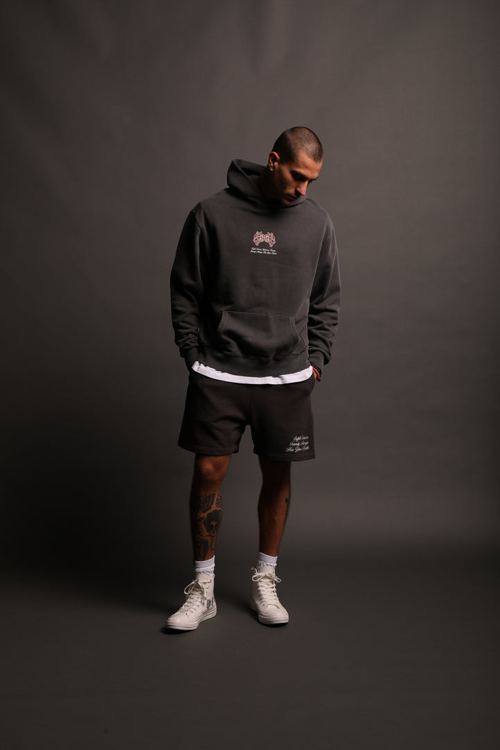 Always Have Your Back "Utah" Hoodie in Wolf Gray/Light Mauve
