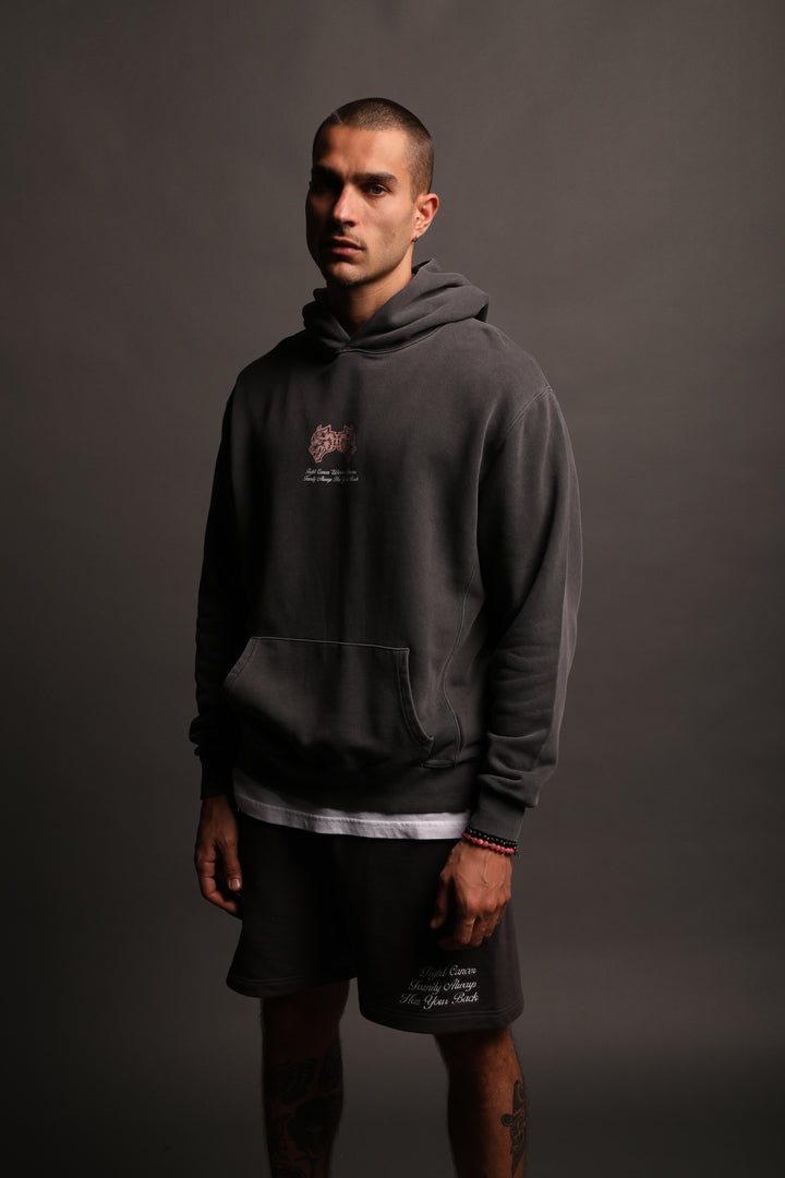 Always Have Your Back "Utah" Hoodie in Wolf Gray/Light Mauve