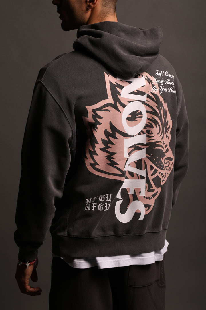 Always Have Your Back "Utah" Hoodie in Wolf Gray/Light Mauve