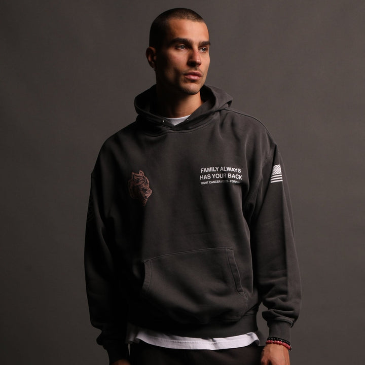 Pray "Pierce" Hoodie in Wolf Gray