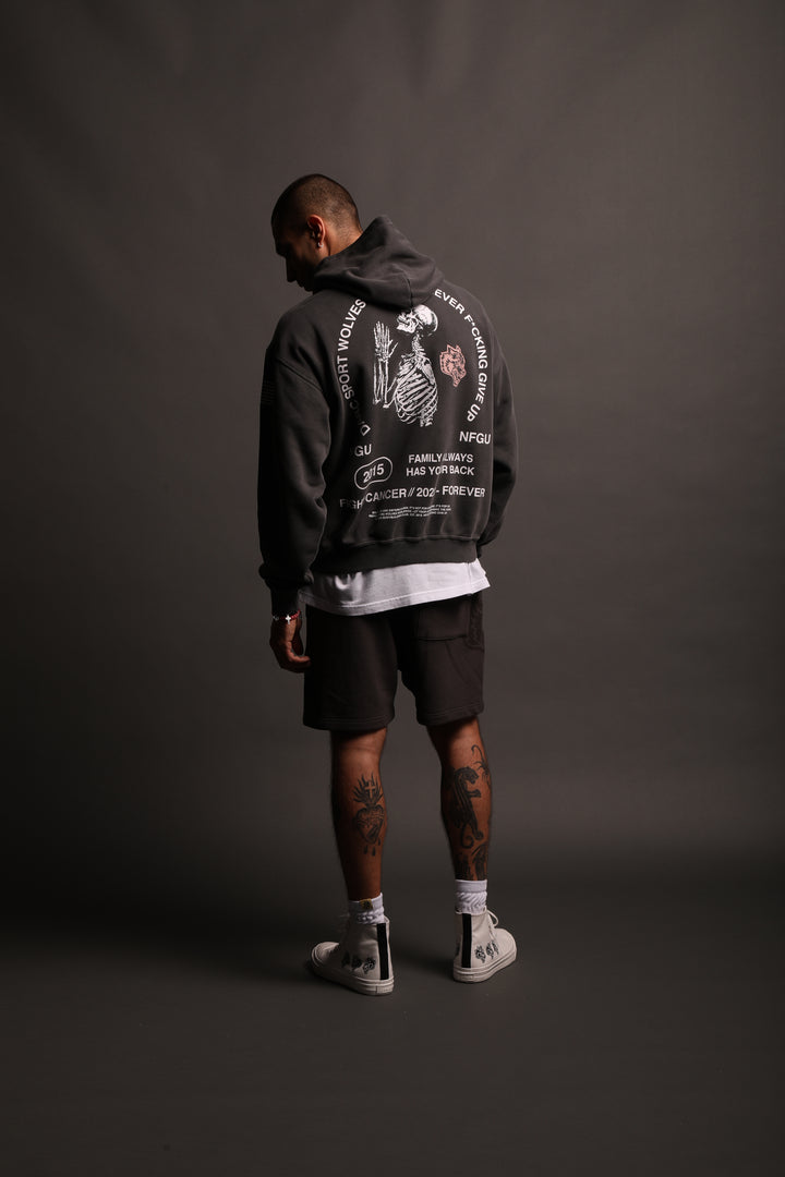 Pray "Pierce" Hoodie in Wolf Gray