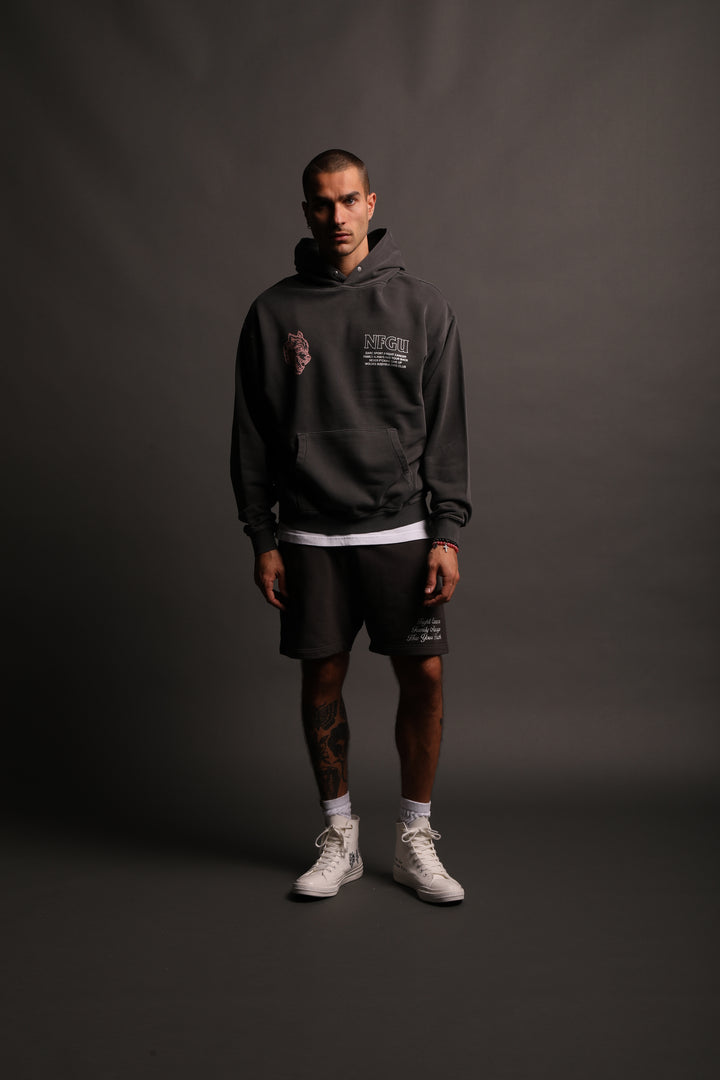 Keep Fighting "Pierce" Hoodie in Wolf Gray