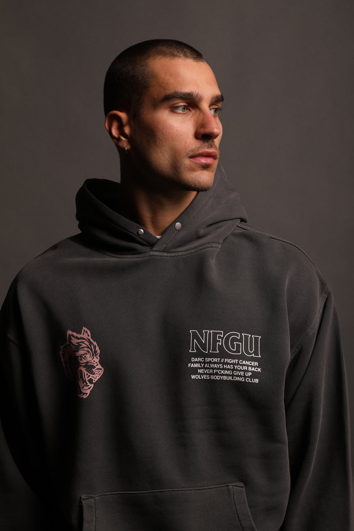 Keep Fighting "Pierce" Hoodie in Wolf Gray