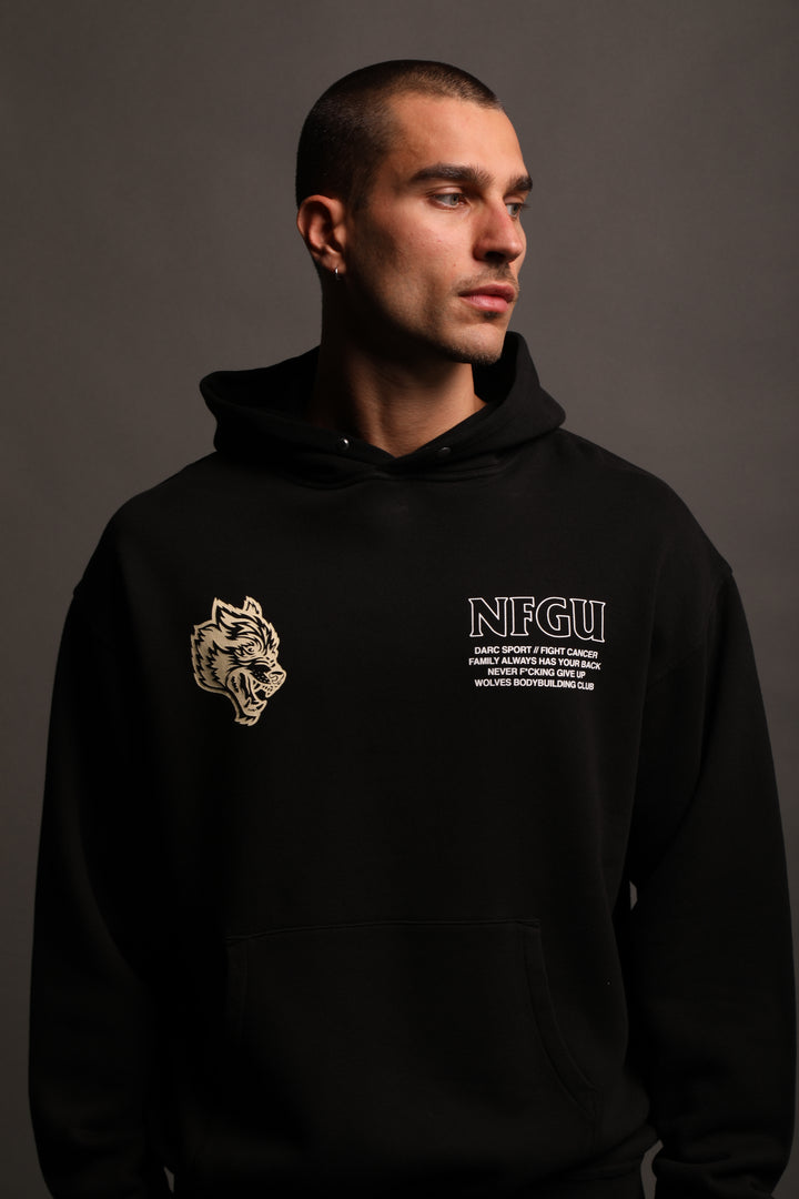 Keep Fighting "Pierce" Hoodie in Black