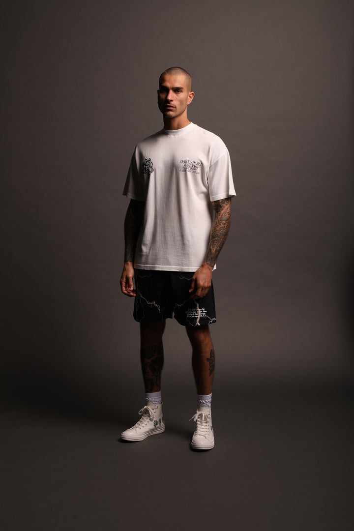Lightning In A Bottle "Premium" Oversized Unisex Tee in Cream