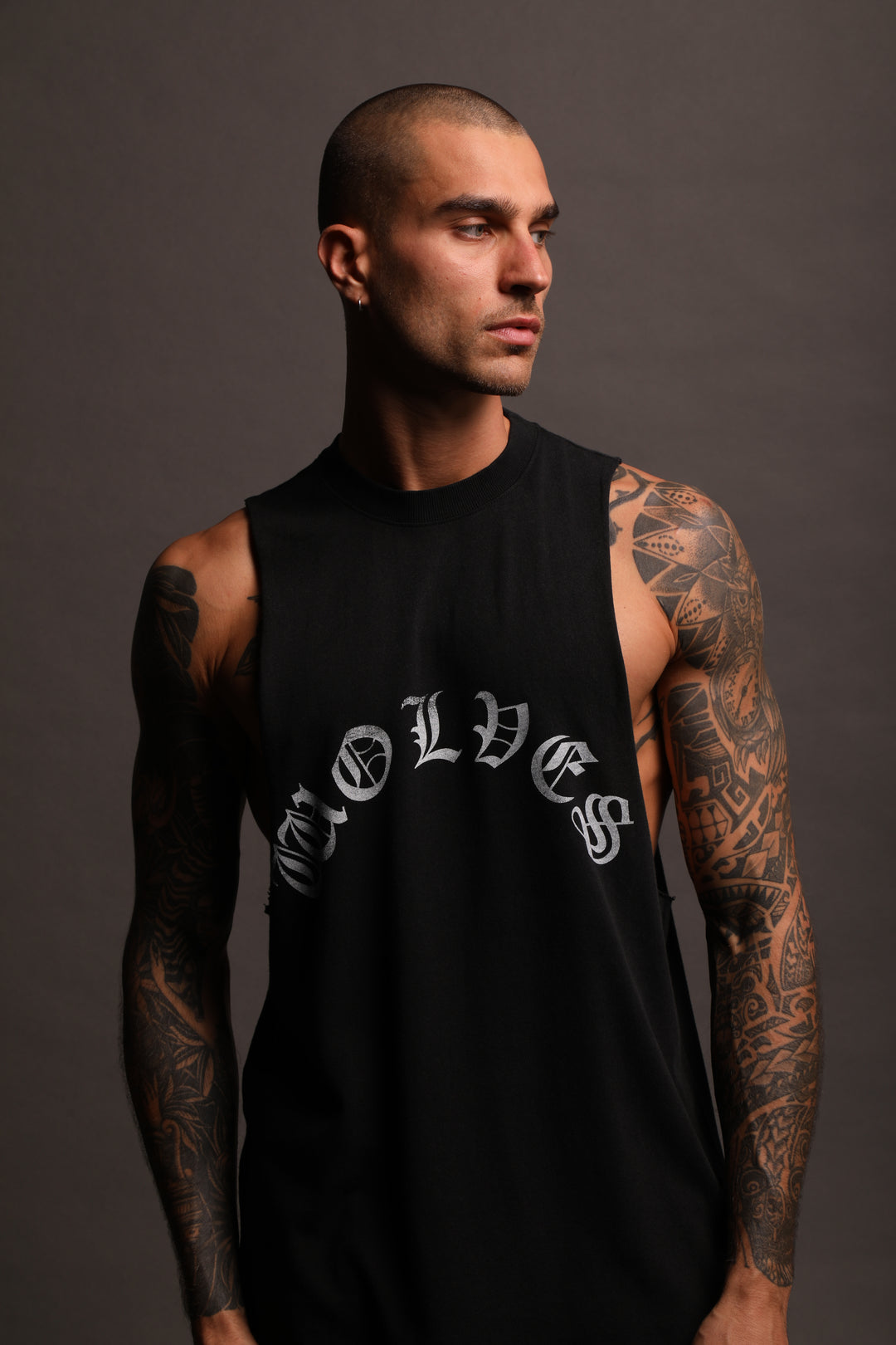 Riders On The Storm "Vintage Tommy" Muscle Tee in Black