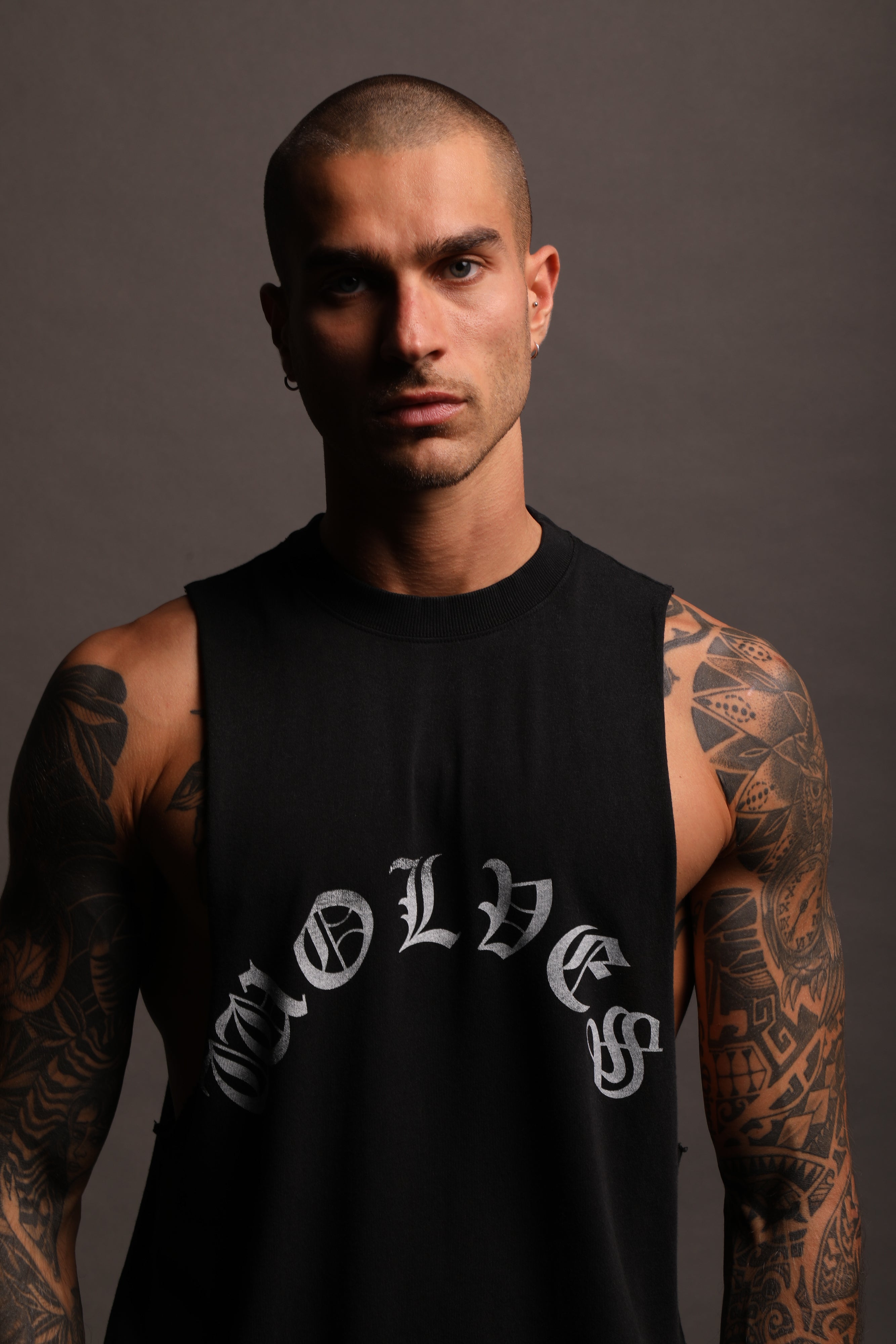 Darc Sport GYM VINTAGE MUSCLE TEE BLACK-