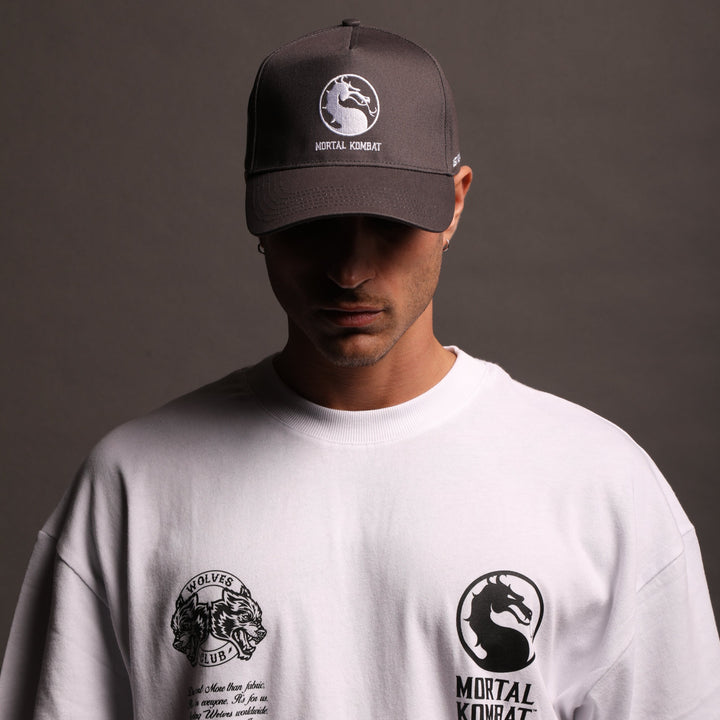 Test Your Might 5 Panel Hat in Wolf Gray