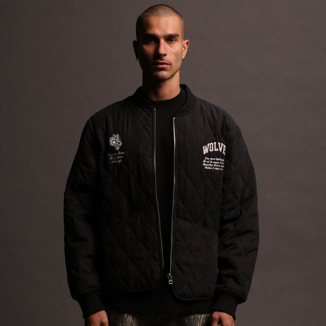 Our Way Darco Quilted Jacket in Black