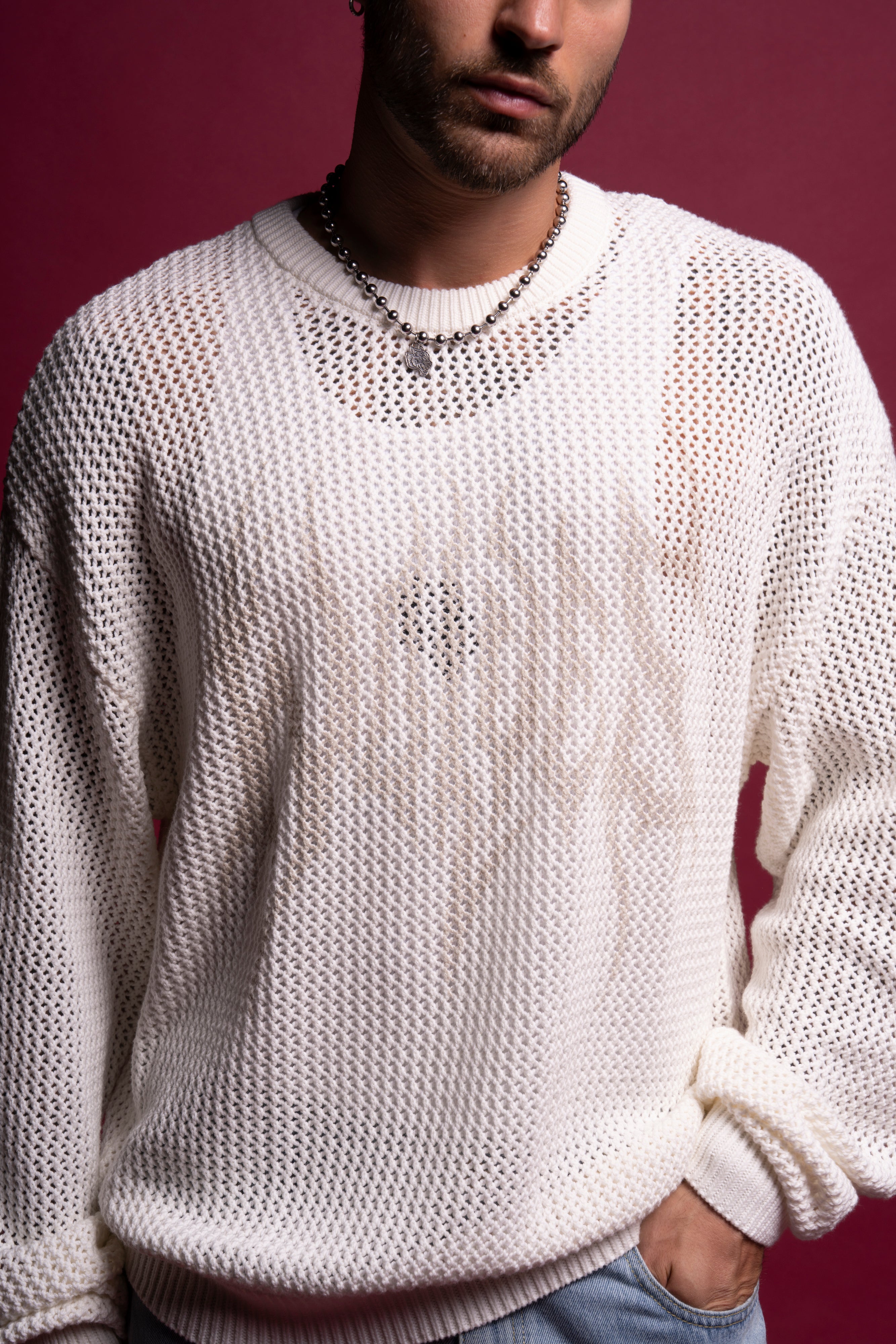 Origin Satva Knit L/S Crewneck in Cream