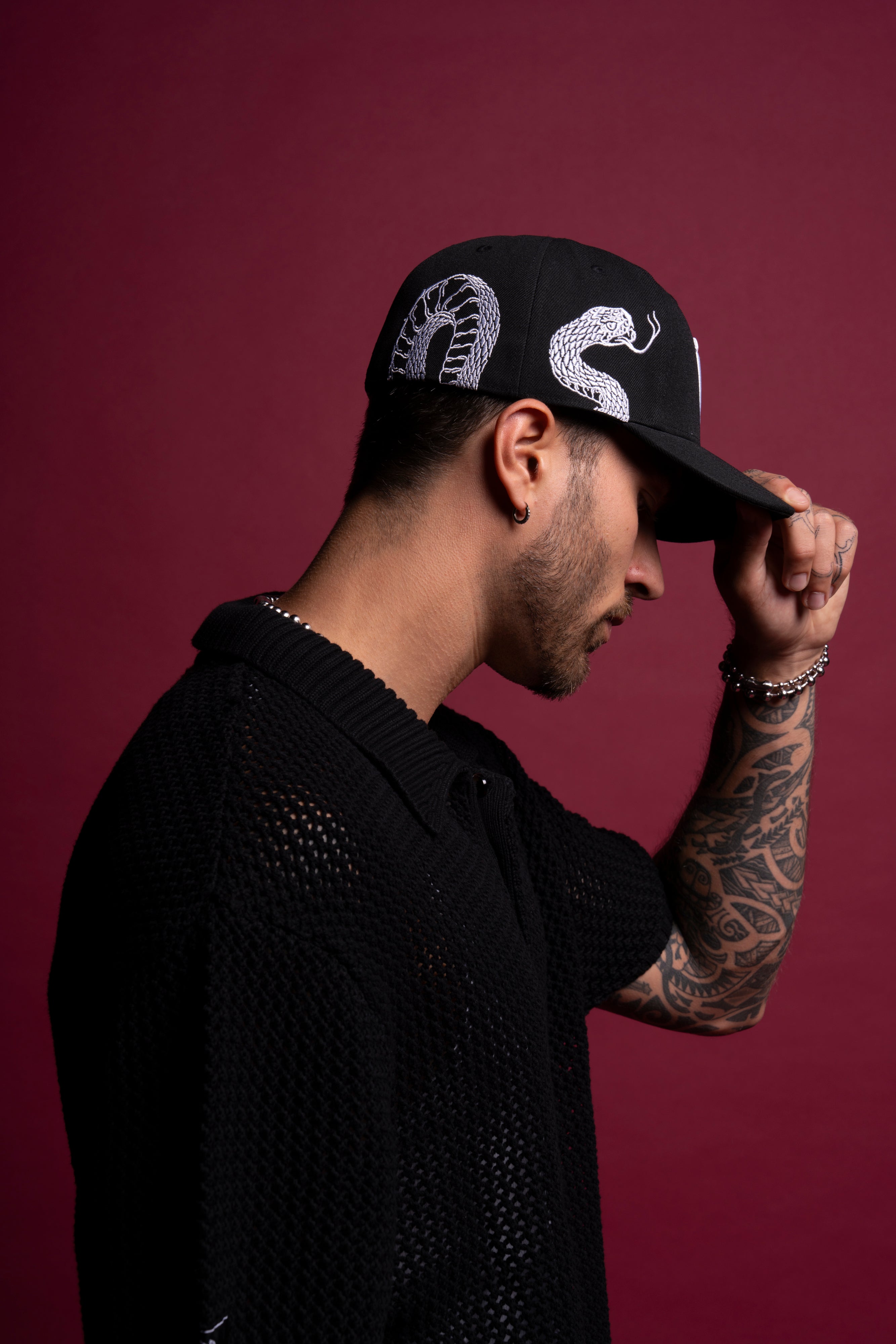 Revival Fitted Hat in Black