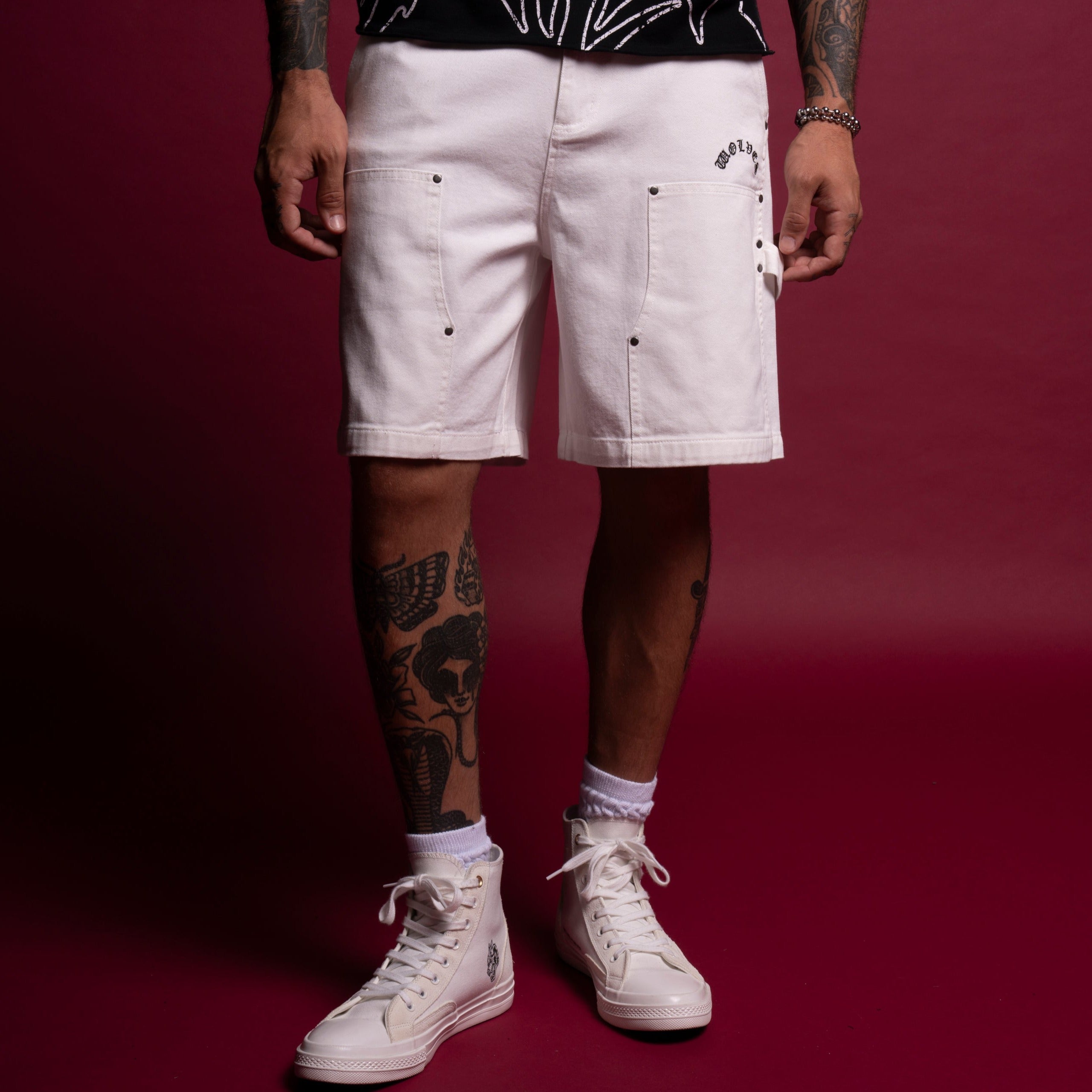 Chopper Clark Utility Shorts in Cream