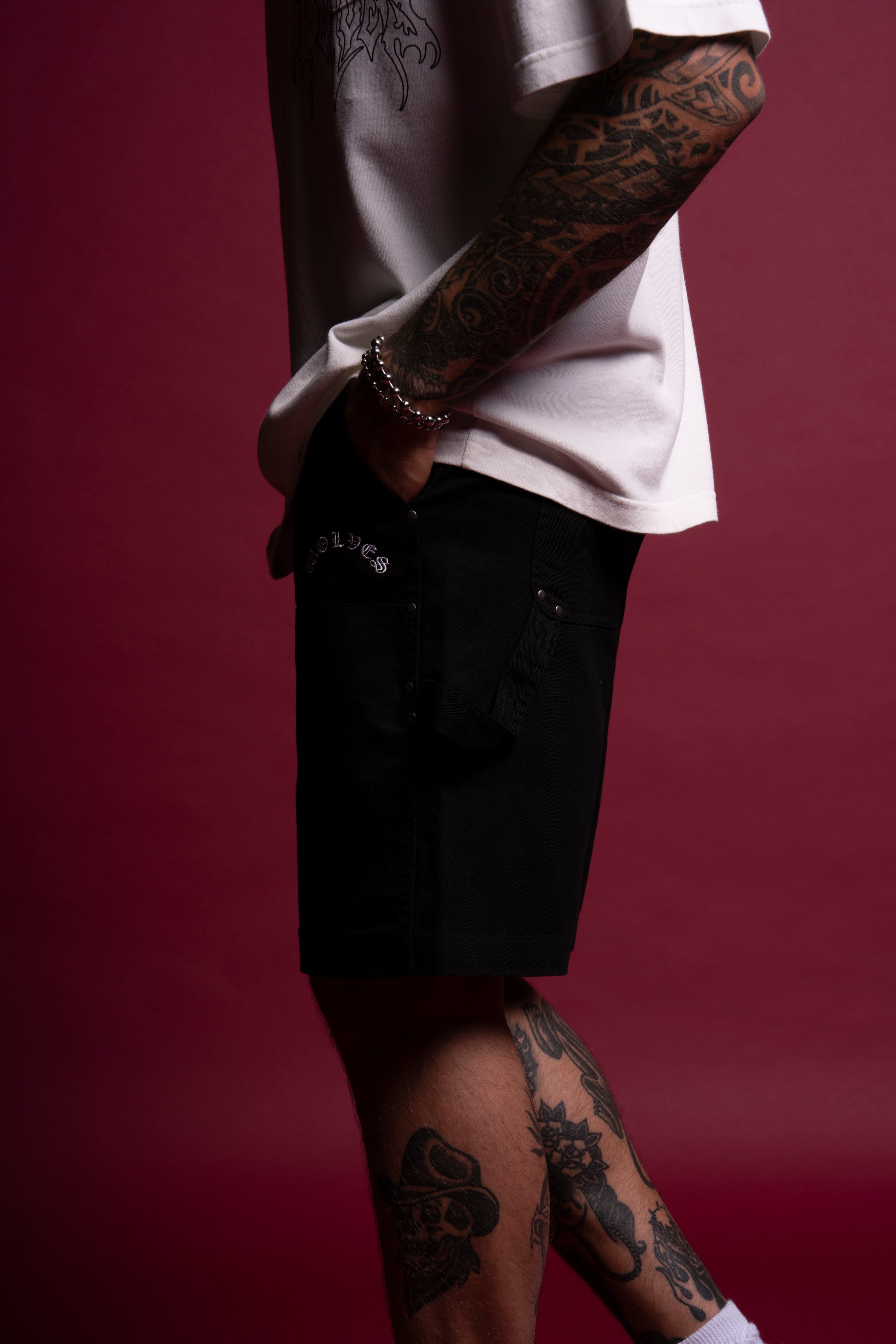 Chopper Clark Utility Shorts in Black