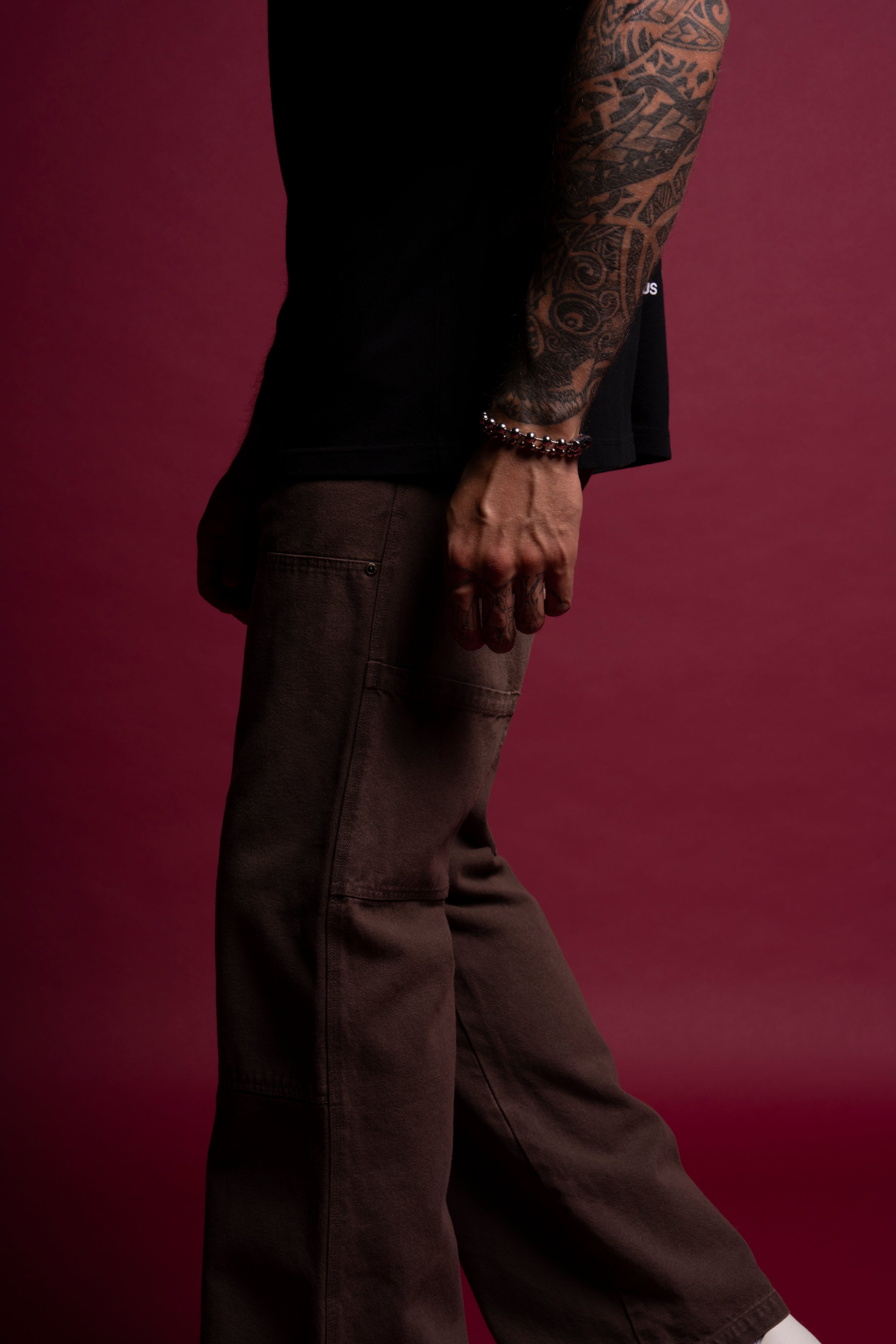 Chopper Hoffa Flare Pants in Redwood