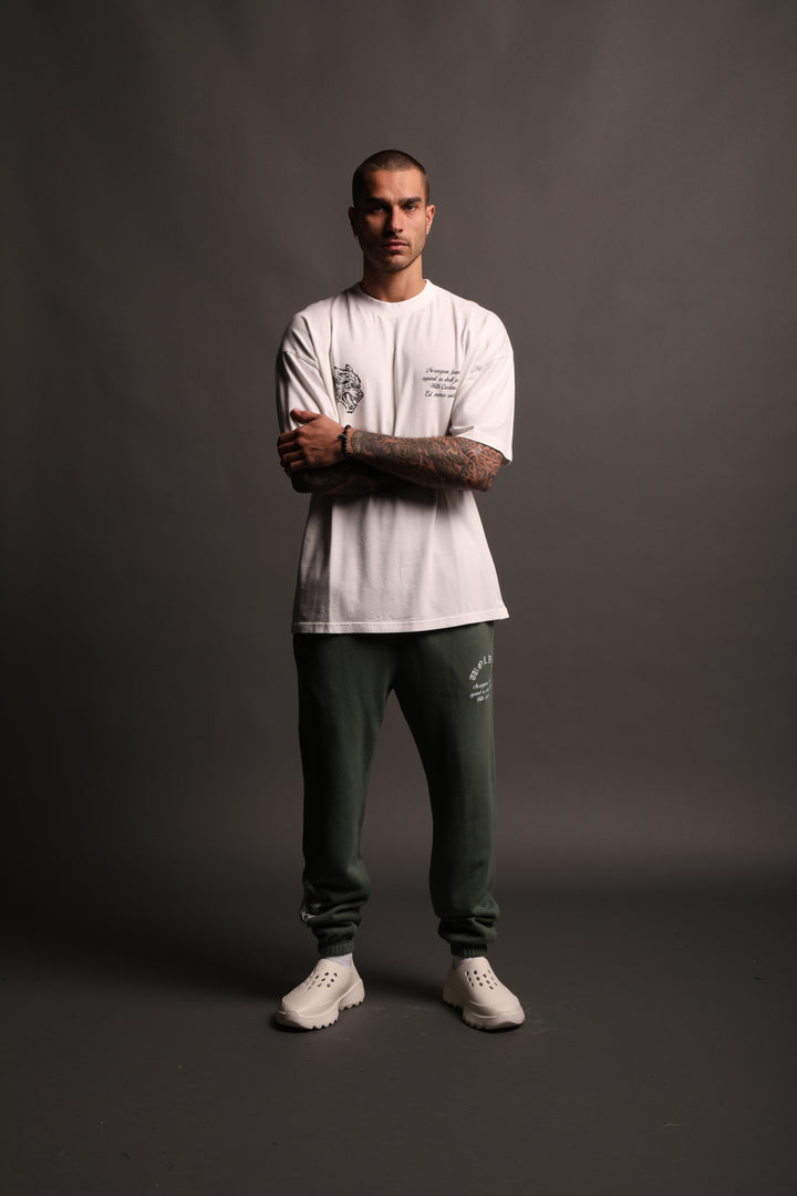 Sacred Heart "Premium Vintage" Oversized Tee in Cream