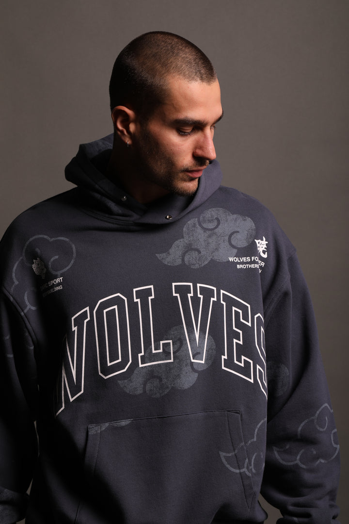 Loyal To The Clouds "Pierce" Hoodie in Storm Blue