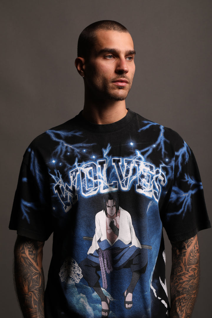 Sasuke "Premium" Oversized Tee in Black