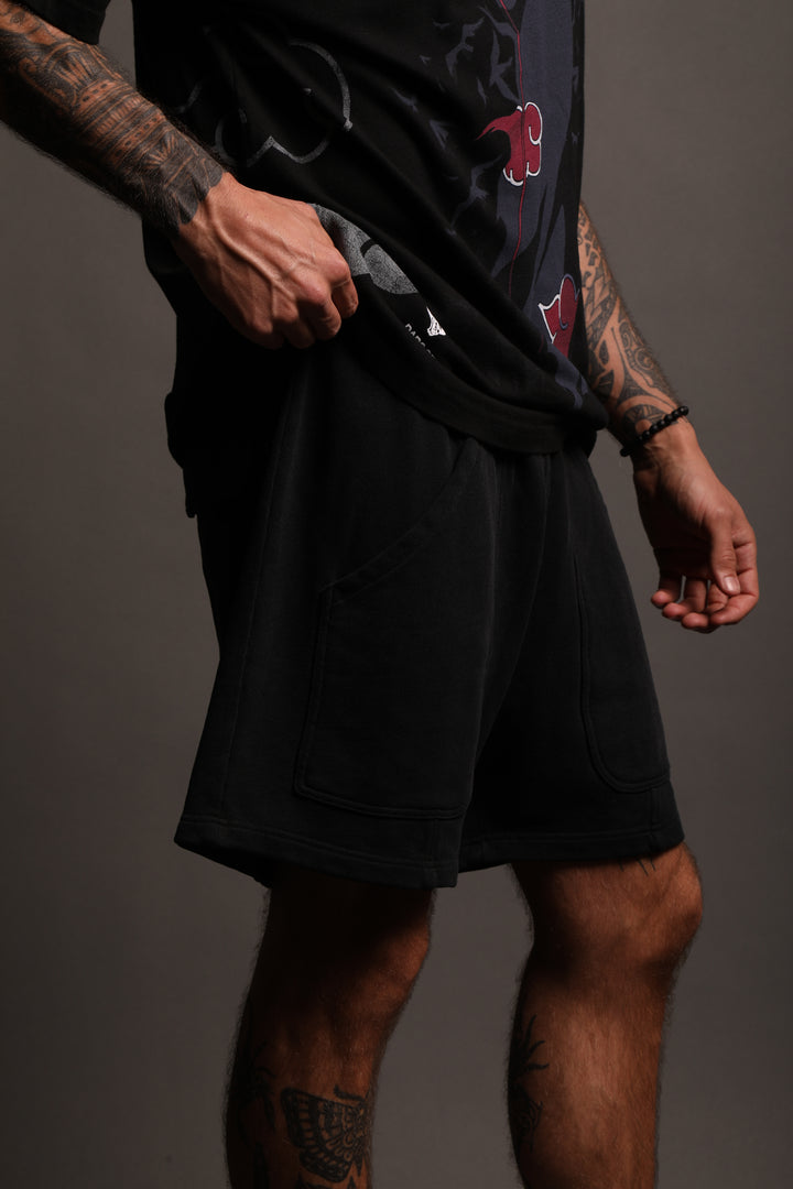 Patch Wrath Shorts in Black
