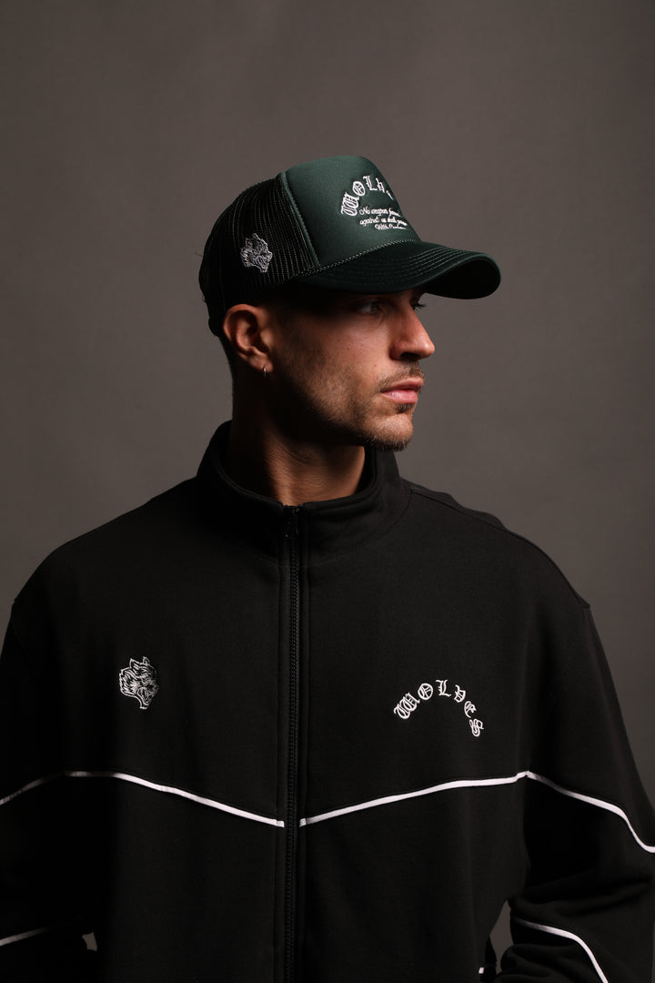 Chopper Trucker Hat in Darc Sage