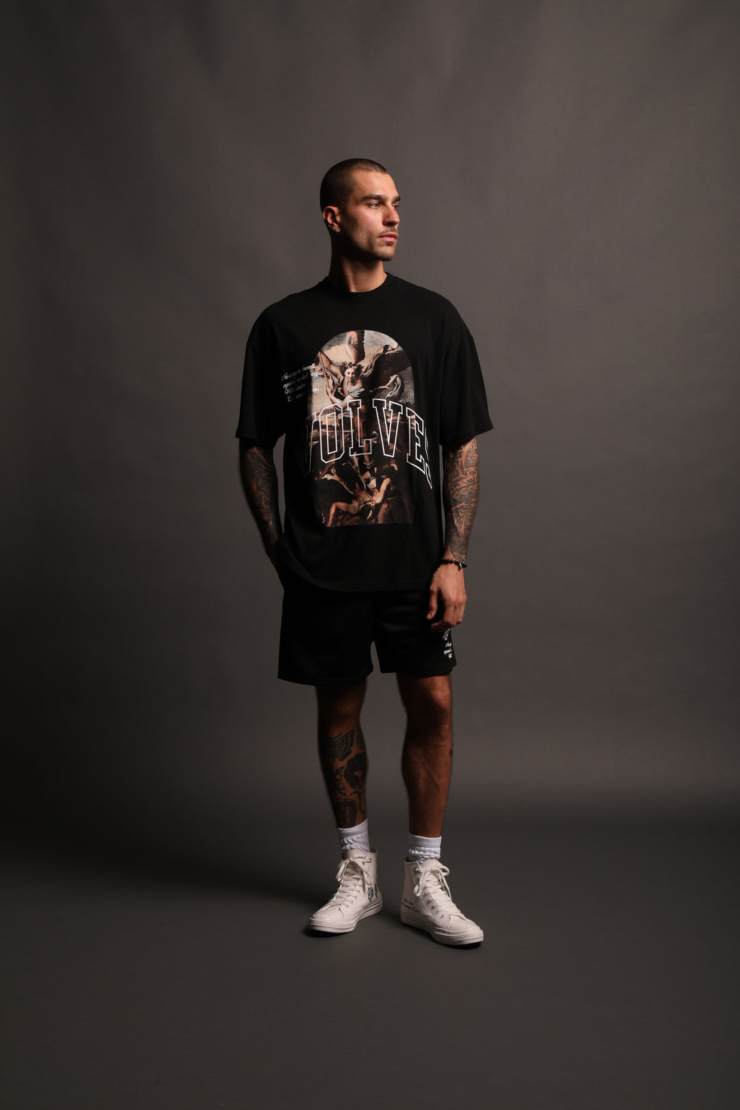 Michael "Premium" Oversized Tee in Black