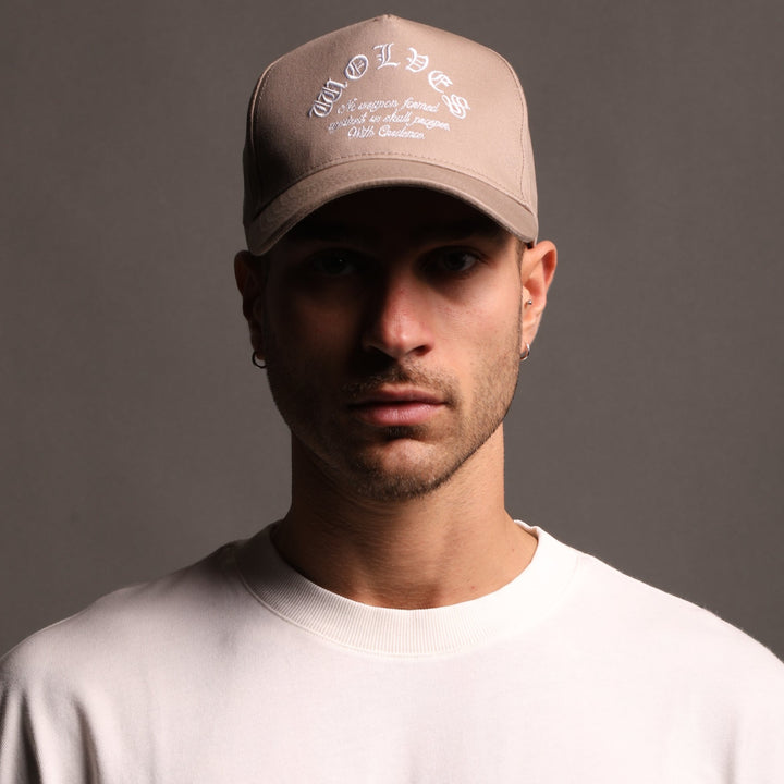 Chopper 5 Panel Hat in Taupe
