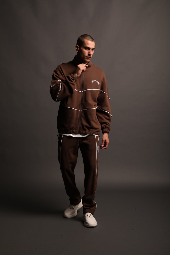 Dual Fleece Darby Track Pants in Desert Dust