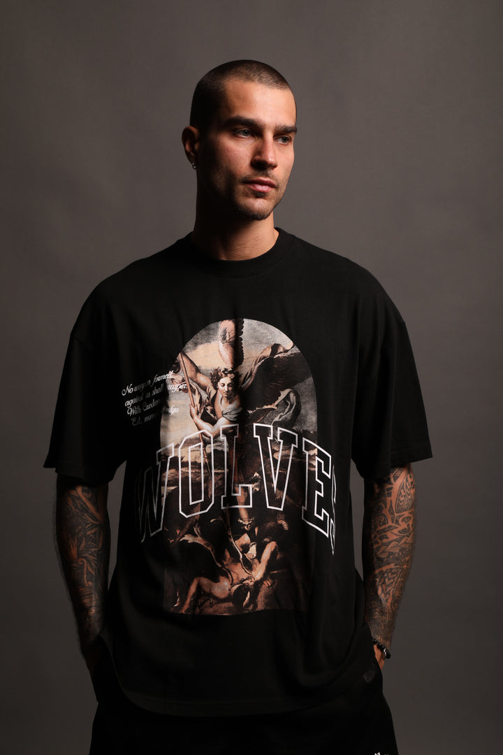 Michael "Premium" Oversized Tee in Black
