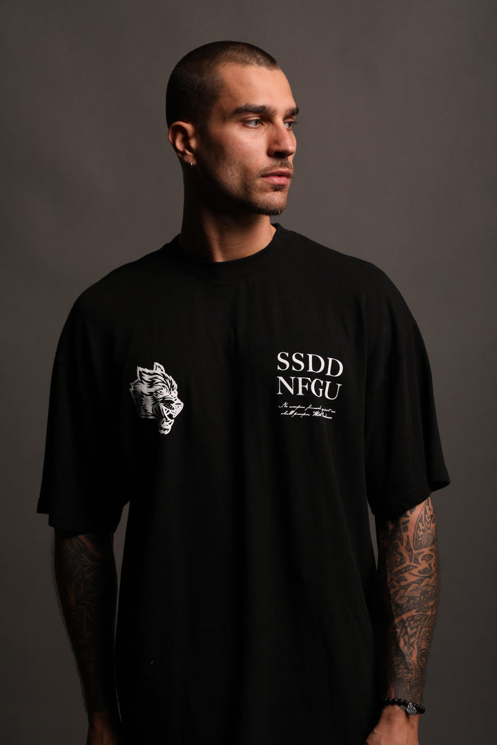 Assumption "Premium" Oversized Tee in Black
