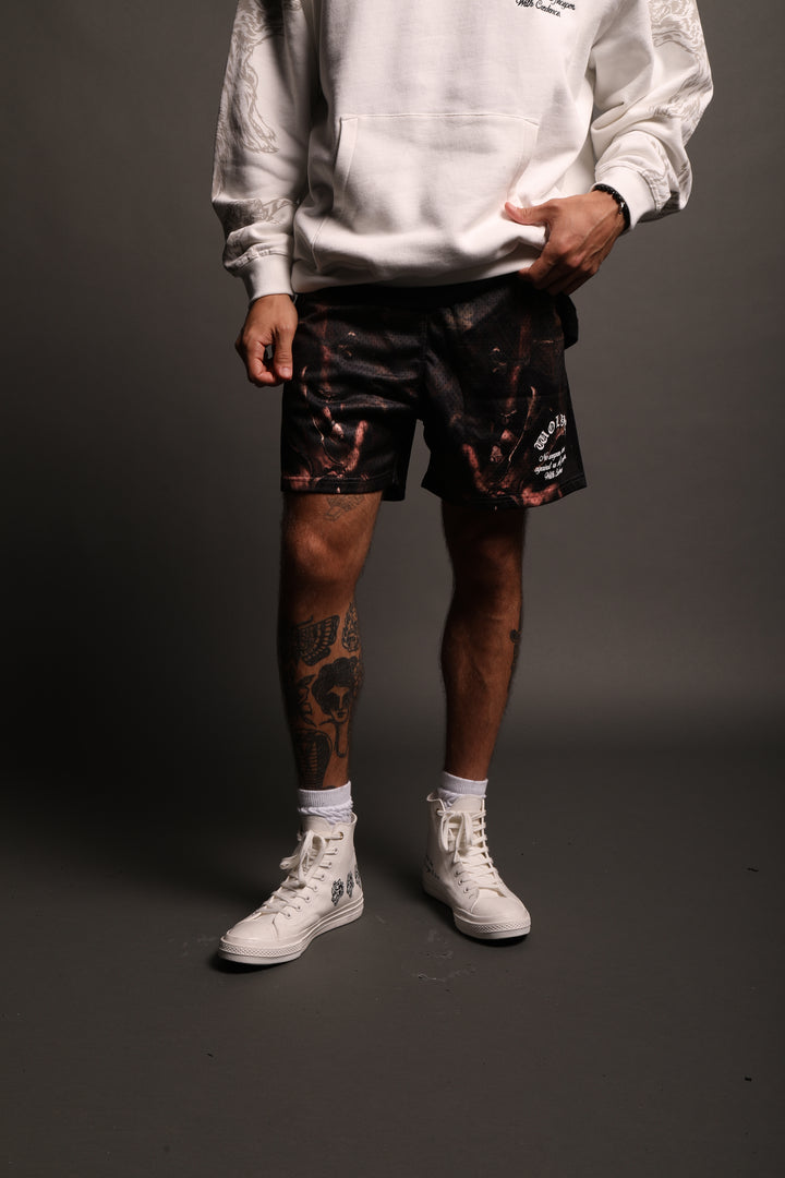 Chopper Patch Liam Mesh Shorts in Michael