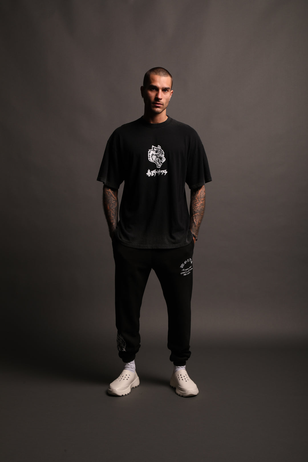 Chopper Post Lounge Sweats in Black