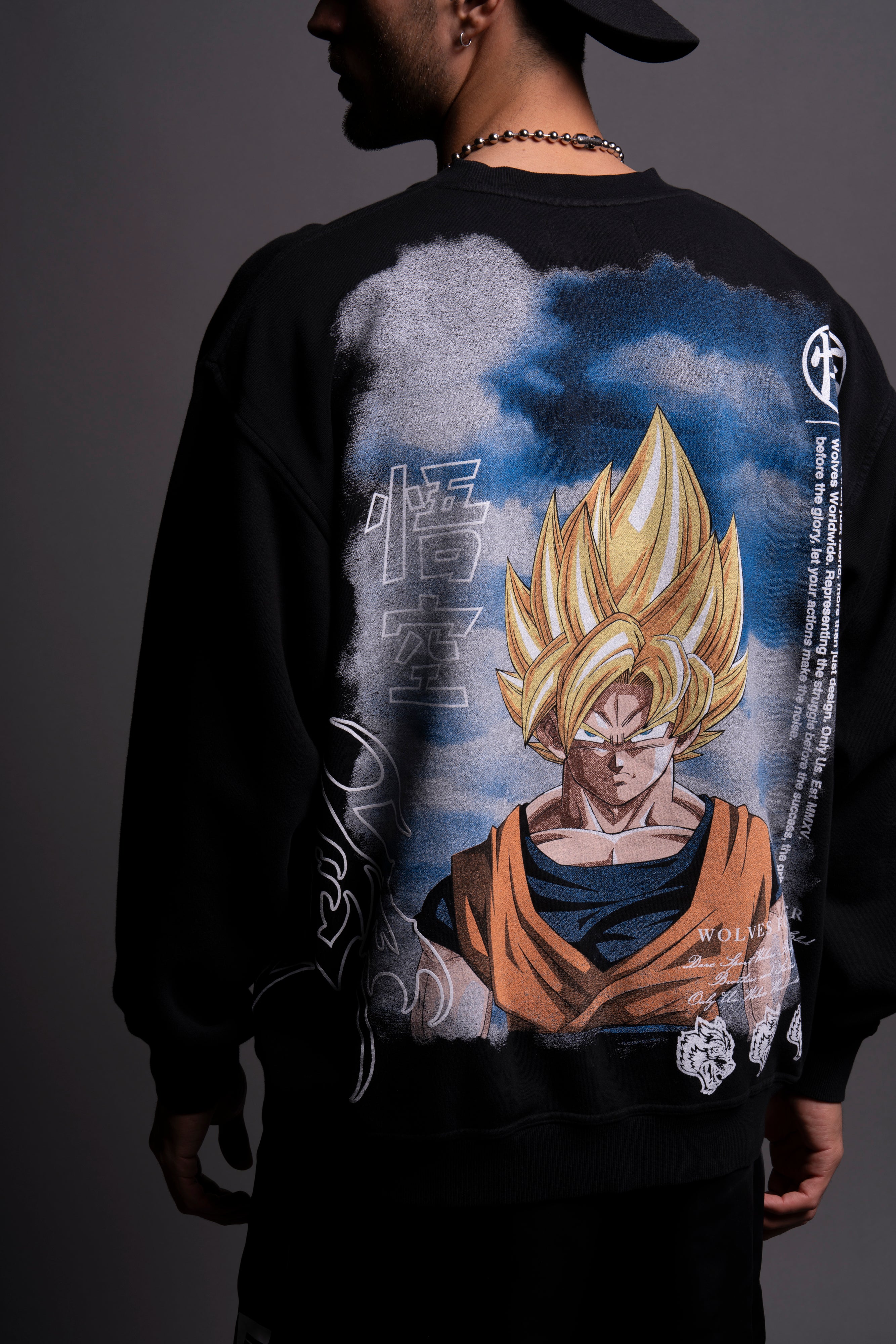 Goku London Crewneck in Black