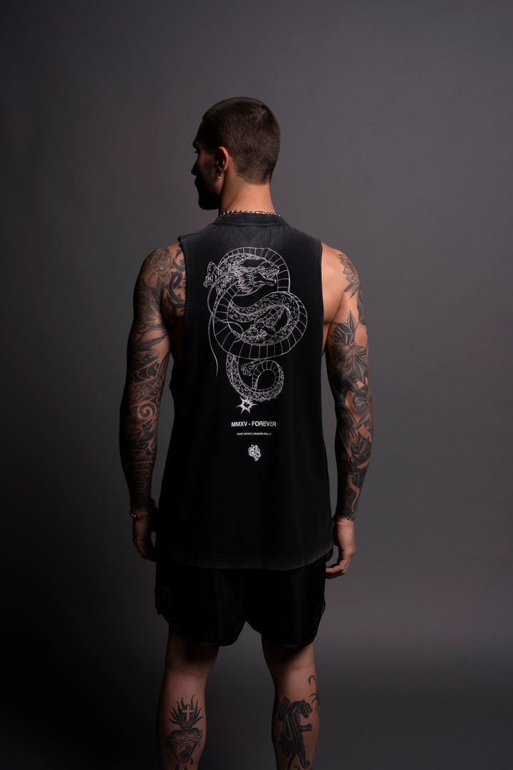 Shenron "Tommy" Muscle Tee in Black