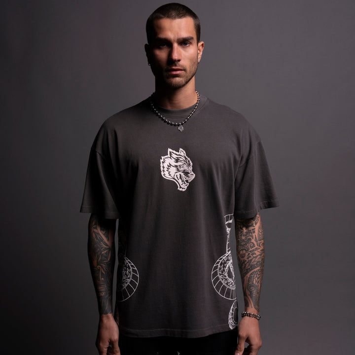 Perfect Form "Premium" Oversized Tee in Wolf Gray