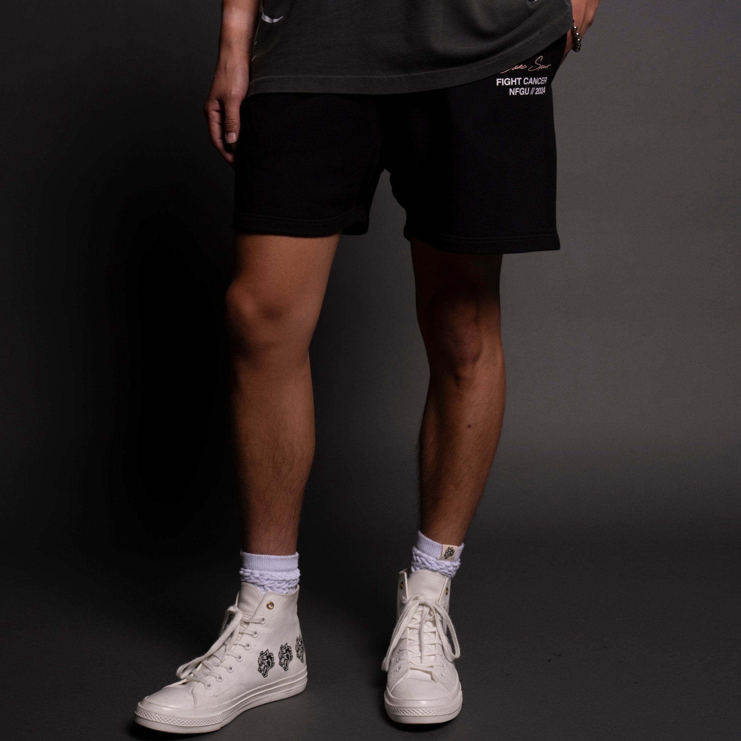 Fight Cancer 2024 Post Lounge Sweat Shorts in Black