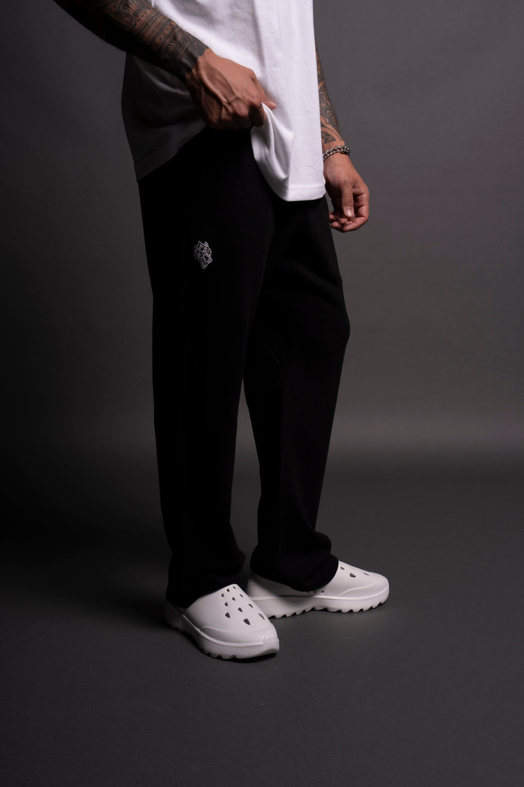 Wolf Hardcore Bigelow Sweat Pants in Black