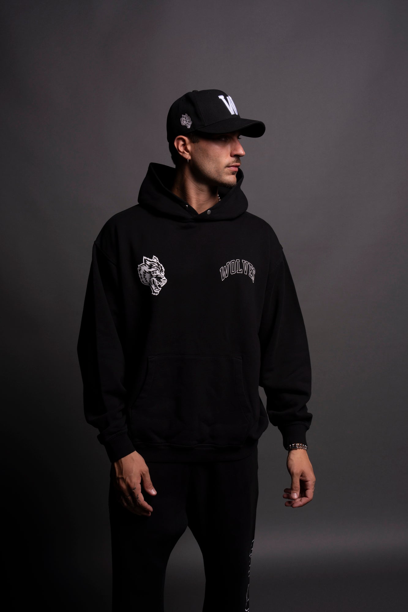 Wolf Loyalty "Pierce" Hoodie in Black