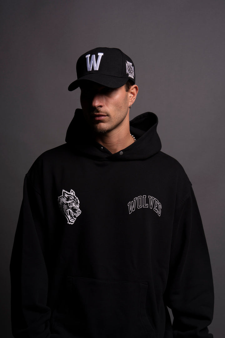 Wolf Loyalty "Pierce" Hoodie in Black