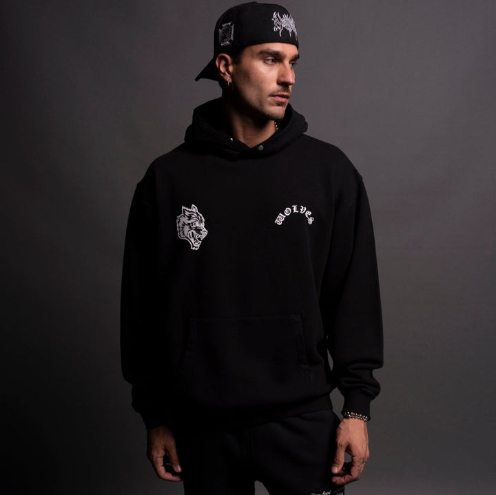 Wolf Chopper "Pierce" Hoodie in Black