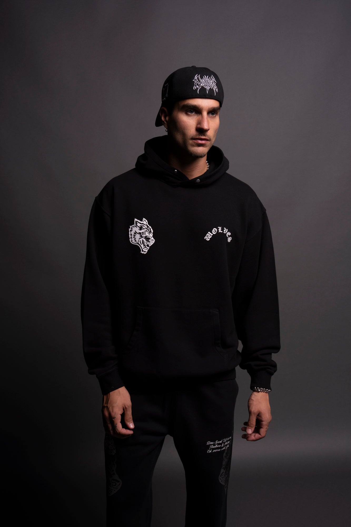 Wolf Chopper "Pierce" Hoodie in Black