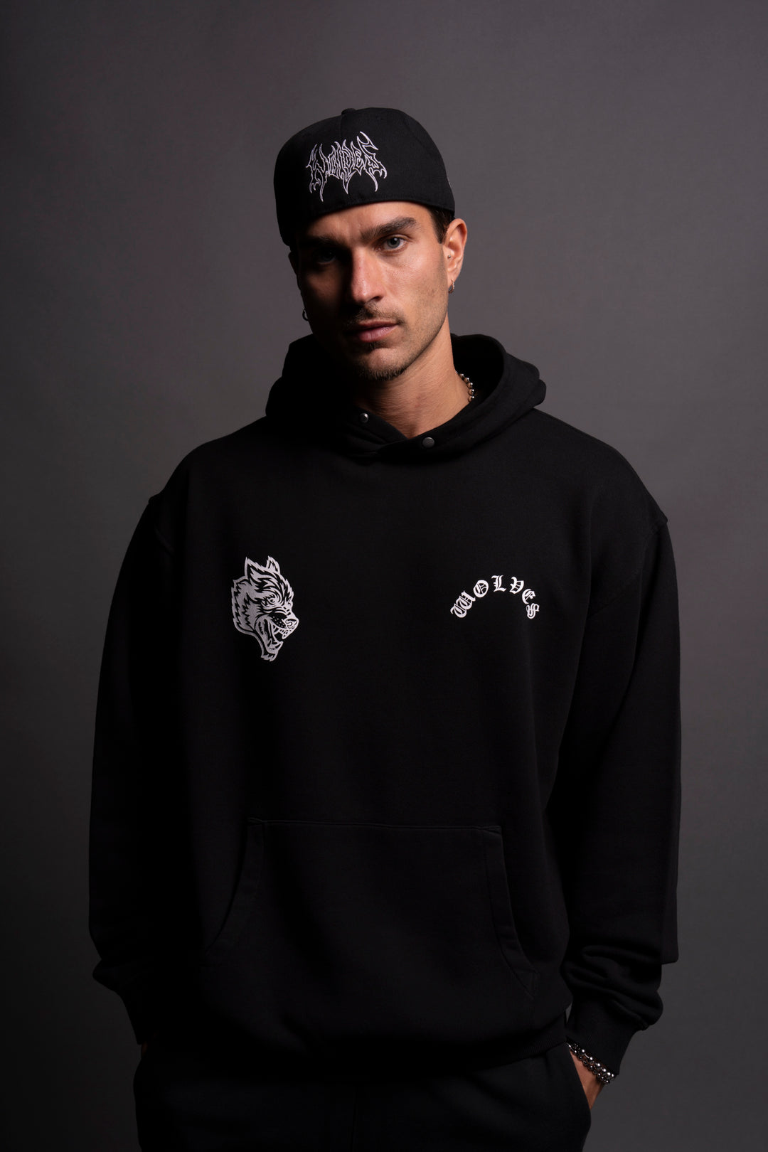 Wolf Chopper "Pierce" Hoodie in Black