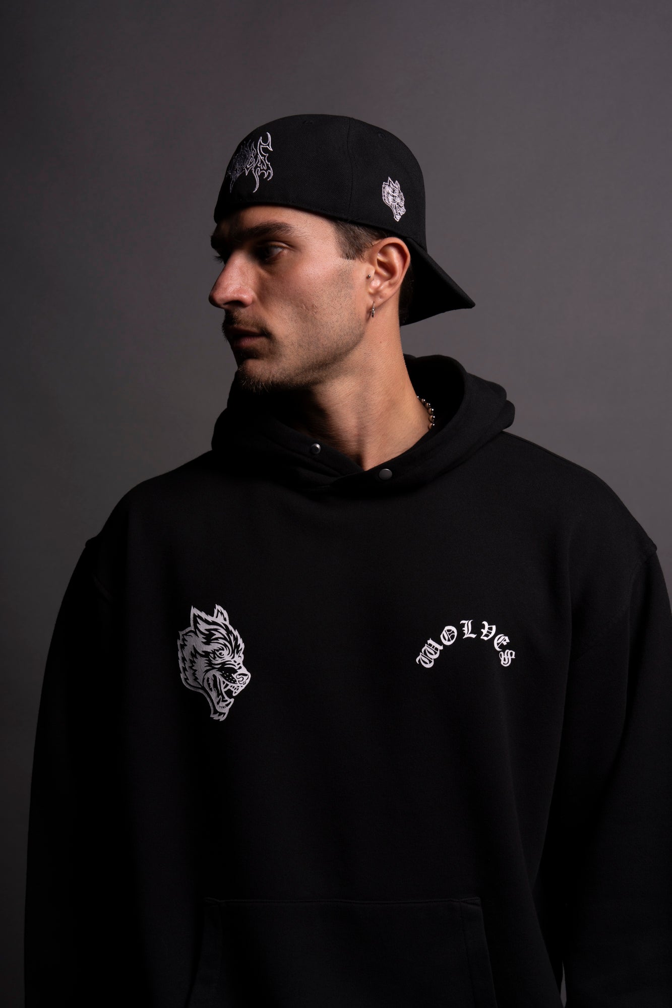 Wolf Chopper "Pierce" Hoodie in Black